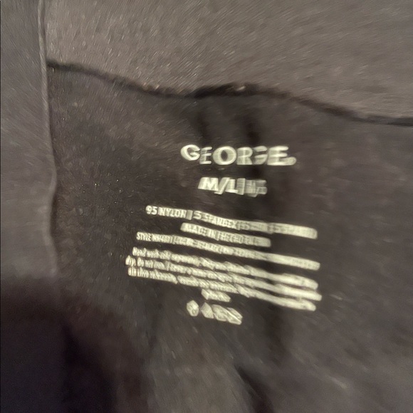 George Black Leggings Size: Medium - Picture 2 of 2